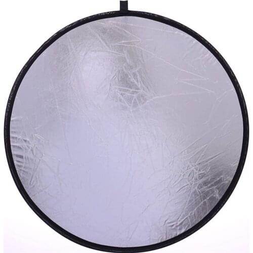 Mini 30CM Round Reflector Home Photography Silver Reflector Outdoor Handheld Fill Light Board Photo Studio Accessorie
