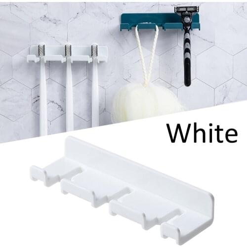 Multifunction Wall Storage Hook Power Plug Socket Holder Wall Adhesive Toothbrush Hooks for Kitchen Bathroom Accessories