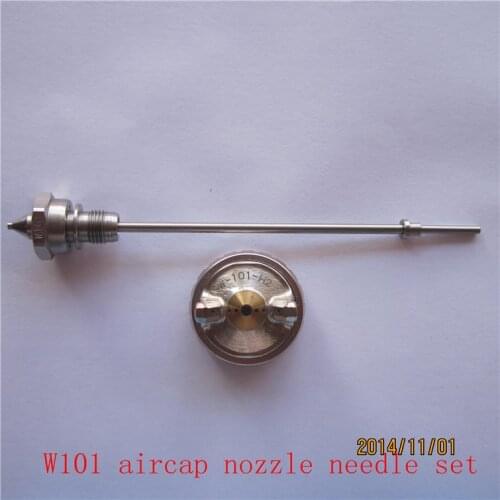 Free shipping W101 spray gun kits nozzle needle aircap set W-101 spray gun nozzle accesory components 3pcs in one set