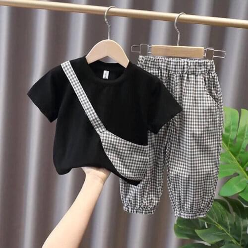 Toddler Boy Clothes Boutique Kids Clothing Little Girl Sets 2021 Summer Children Top Pants 2 Pieces