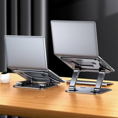 Laptop Stand Height Adjustable Aluminum Alloy Notebook Stand Compatible with 10-17 Inch Laptop Portable Laptop Cooling Holder