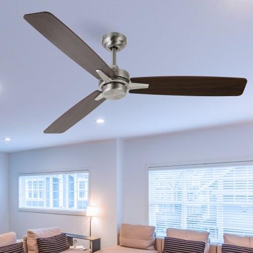 Bowod 52 Inch 110v/220v ceiling fan with LED Lights remote control modern style ceiling fan with metal blades for home