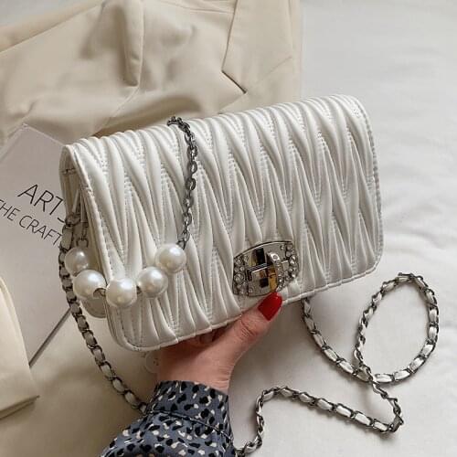 Casual Women Pu Leather Handbags Shoulder Bags High Quality Ladies Chain Crossbody Bags for Women Designer Female Messenger Bag