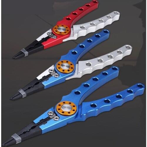 Aluminum Alloy Fishing Pliers Grip Set Split Ring Cutters Line Hook Recover Fishing Tackle High Quality Fishing Tool