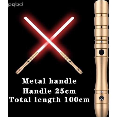 Pqbd RGB Lightsaber 11 color Meatal Handle Luminous Laser Sword with Light Toy for Children Gift