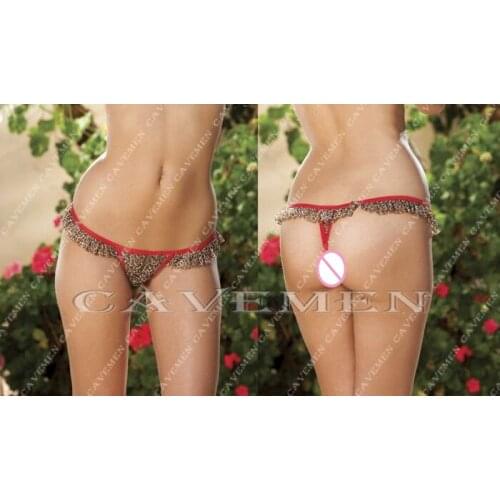 Red edge Leopard Lace * 3012 *Ladies Thongs G-string Underwear Panties Briefs T-back Swimsuit Bikini Free Shipping