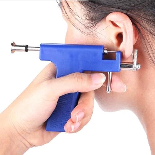 1Set Professional Body Piercing Tool Kit Ear Nose Body Navel Piercing Gun With Ears Studs Tool Jewelry Tool
