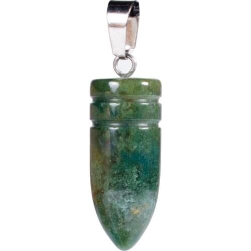 100pcs/lot 25*10mm Assorted Pillar Bullet Necklace Pendants Natural Stone Crystal Quartz Pendant Pendulum Amulet Bulk Wholesales