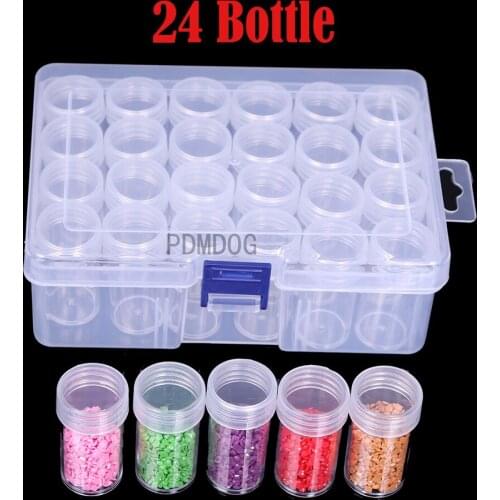 24/44/72/96 Pcs Slot Diamond Painting Tools Accessories Beads Container Kits Storage Organizer Stone Storage Convenience Box