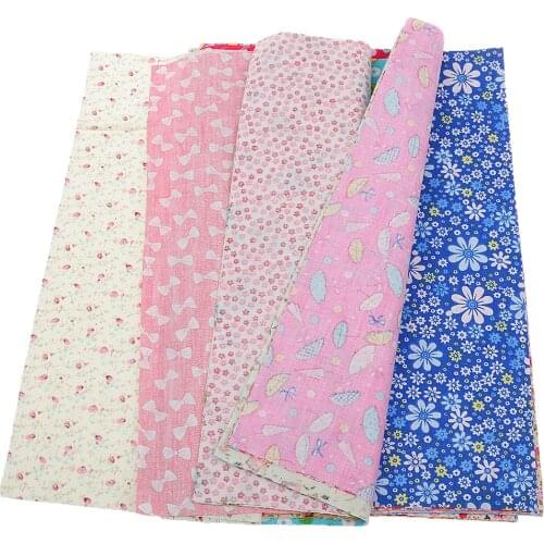 30pcs Assorted Floral Print Cotton Fabric For Dolls Bag Sewing Craft 30x20cm