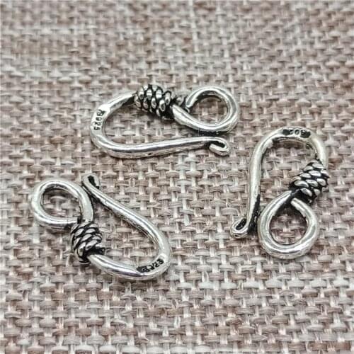 925 Sterling Silver Hook Clasps for Bracelet Necklace