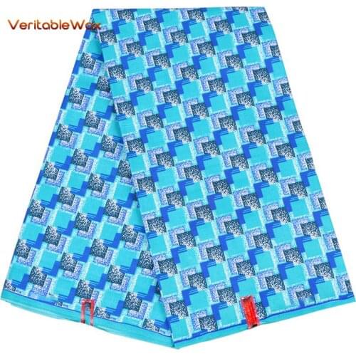 Ankara African Polyester Wax Prints Fabric 2020 Wax High Quality 6 Yards African VeritableWax Fabric For Party Dress FP6184