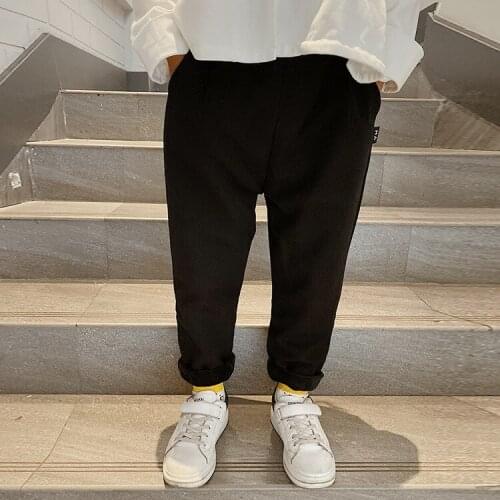 Boys Pants Children Kids Formal Trousers Thick Fleece Boys Suit Pants for Wedding Kid Winter Pants Big Boys Formal Classic 2-12Y