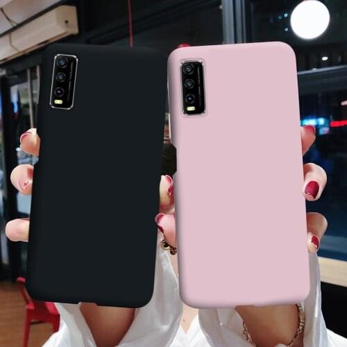 For VIVO Y20 Y20i VivoY20s Case Bumper Simple Silicone Soft TPU Phone Cases Back Cover For vivo Y20 Y20i Y 20 i Y20s 2020 Case