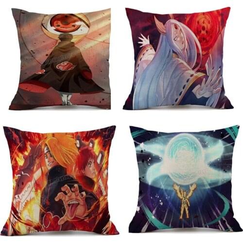 Naruto Pillowcase anime pillow Decorative Sofa Cushion Case Bed Pillow Cover Home Decor Car Cushion Cover home decor 45*45cm