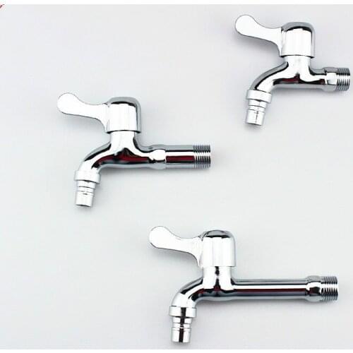 G1/2" Wall Mounted Washing Machine Faucet Aluminum Alloy Steel Quick Opening Cold Water Bibcock Mop Pool Water Tap For Outdoor