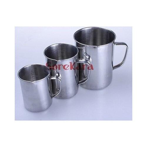 Stainless Steel 500ml Milk Cup Graduated Liquid Measuring Cups