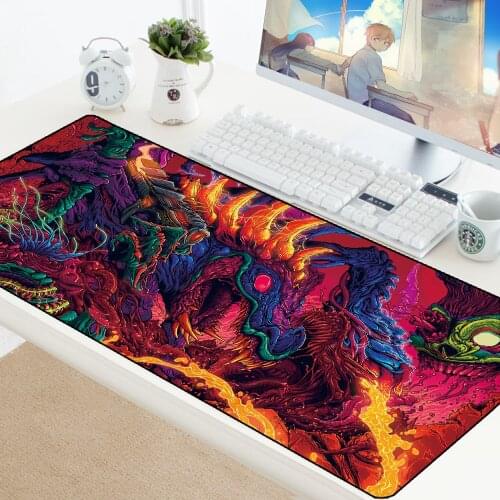 Gaming Mouse Pad CSGO Mouse pads XXL Large Locking Edge Rubber Anti-slip Hyper Beast Mousepad Game CS GO Speed Mice Play Mat Pad