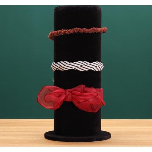 Exquisite Velvet Headband Display Rack for Hairclip Jewelry Storage Home Decor Accessories Girl Women Necklace
