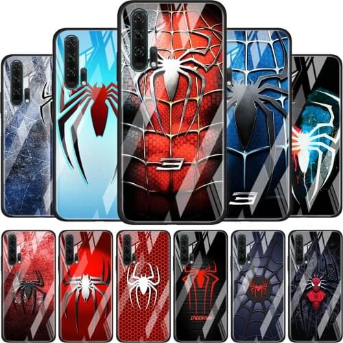 Spider Marvel Cool for Honor 30 20 10 9X Pro Plus Lite 8X Huawei Y8P Y6P Y5P Y9 Y7 Y6 2019 Tempered Glass Phone Case