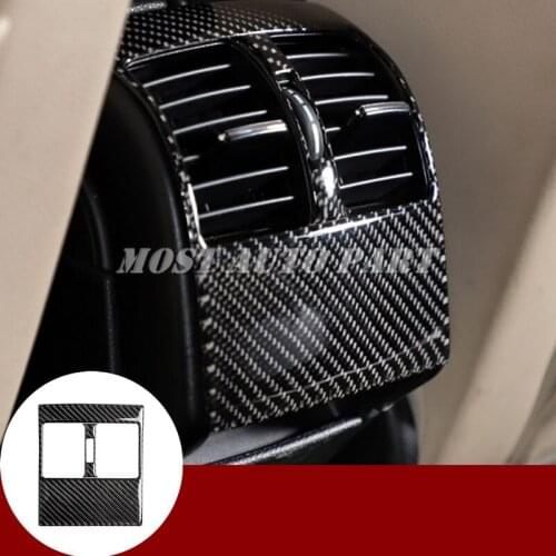 Carbon Fiber Console Rear Air Vent Outlet Cover For Benz C Class W204 S204 2007-2013 Car accesories interior Car decoration