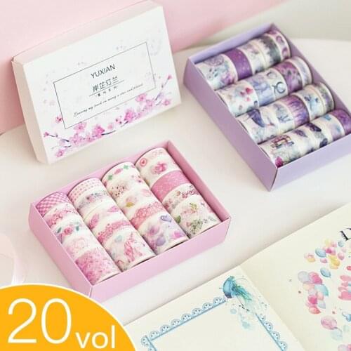 Handbook Tape Ancient Characters And Paper Tape Lovely Colored Printing Handbook Material Large Gift Package Sticker Paper