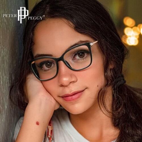 Fashion Square Transparent Optical Glasses For Women Metal Frames Anti Bule Light Computer Glasses Retor Rectangle Men Eyewear