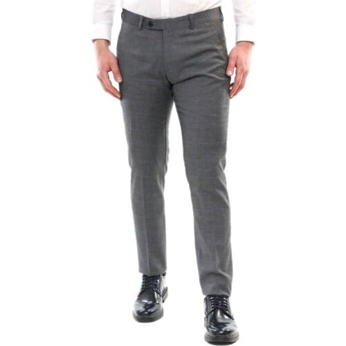 Mens trousers Chino classic gray elegant spring for pocket dress America