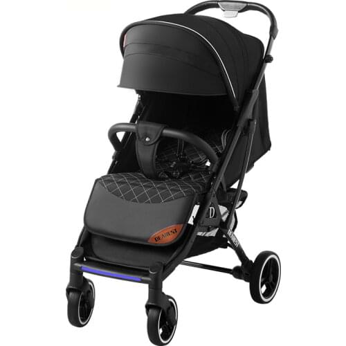 Deareat 819 2021 New Baby Stroller High Landscape Stroller Reclining Baby Carriage Foldable Newborn