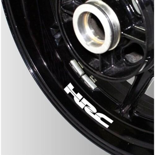 New Motorcycle Waterproof Reflective stickers Tire rim inner Decorative decals wheel patch For Honda HRC sticker hrc 65 60 55