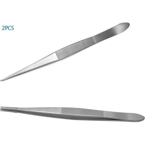 Stainless Steel Eyelashes Tweezers Multi-function Lashes Extension Gold Decor Anti-static Eyelash Tweezer Makeup Tools