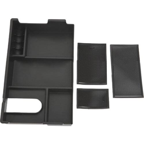 For 2014-2018 Toyota Tundra Car-Styling Armrest Storage Box Pallet Glove Tray Case Interior Organizer Holder Car Accessories
