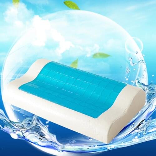 Gel Memory Pillow Neck Relaxing Memory Foam Bed Pillow Cooling Gel Contour Cushion Pillows for Home Hotel Deep-Sleeping Bedding