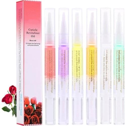 Nail Treatment Cuticle Revitalizer Nutrition Oil Pen Anti Cuticle Remover Nail Care Strengthening Repair Gel Nail Treatment 6pcs