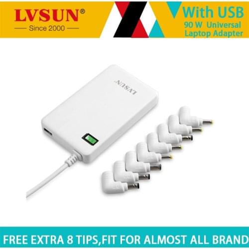 LVSUN 90W Universal Laptop Power Adapter Supply Chargercord for Toshiba ASUS Delta Samsung Dell Notebook Laptop Chargers