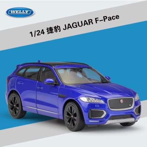 Welly 1:24 Diecast F-Pace White Red Blue Golden Sport Cars High Simulation Vehicle Alloy Metal Model Car