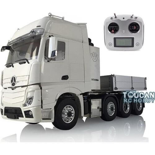 1/14 LESU RC Metal Chassis Truck Hopper Motor Hercules Actros DIY Cabin Tractor THZH0738