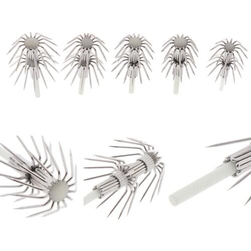 10pcs Glow in Dark Octopus / Squid Lure Jig #2.0 #2.5 #3.0 #3.5 #4.0 Hook Lure DIY Hooks Fishing Accessory Stainless steel