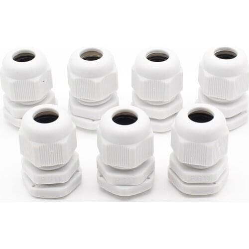 10pcs High Quality IP68 PG11 5-10MM Waterproof Nylon Cable Gland No Waterproof Gasket Plastic Cable Gland