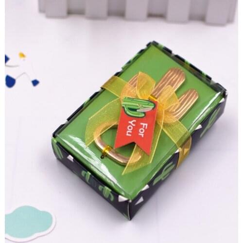 100pcs/lot Alloy Cactus Beer Bottle Opener Hawaii Wedding Decoration Favors Casamento Wedding Favours Party Gifts