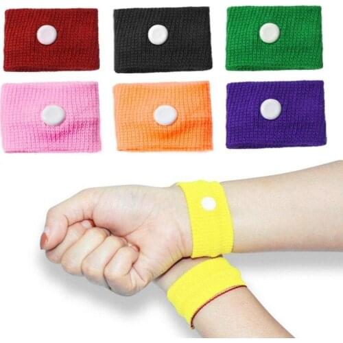 2PCs Sickness Wrist Band Anti Nausea Car Sea Plane Boats Wristband Relief Anti-motion Sickness Wrist Strap Reusable Adjustable