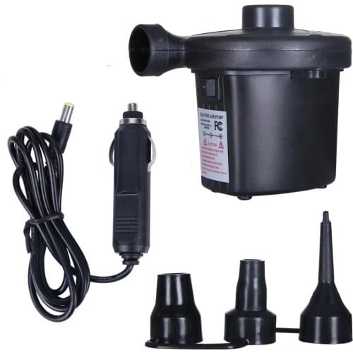 220V 12V Electric Inflatable Pump Quick Air Filling Compressor With 3 Nozzles For Car Camping Life Buoy Boat Cushion Home Use