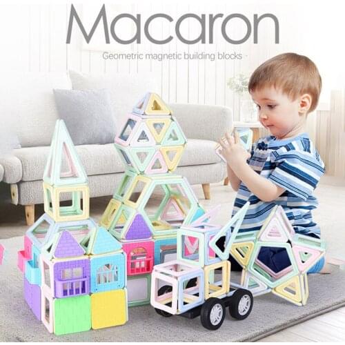 49-261pcs New 3D Magnetic building blocks Magnetic Designer Magnet Construction Building Set Educational Toys For Children gifts