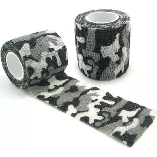 5cm*4.5m Non-woven Self-adhesive Outdoor Camouflage Tape Survival Multi Tool Hunting Waterproof Camo Stealth Camping Equipment