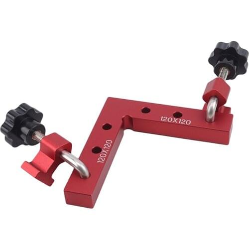 Aluminum Alloy Square Right Angle 90 Degree L-shaped Auxiliary Fixture Positioning Panel Fixing Clip Woodworking Carpenter Tools