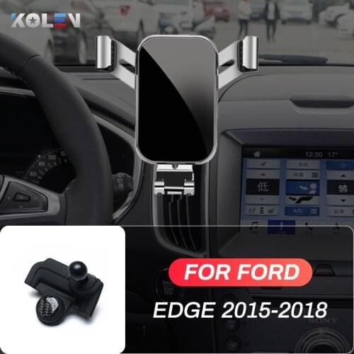 Car Mobile Phone Holder For Ford EDGE 2015 2016-2018 GPS Gravity Stand Air Vent Special Mounts Navigation Bracket Accessories