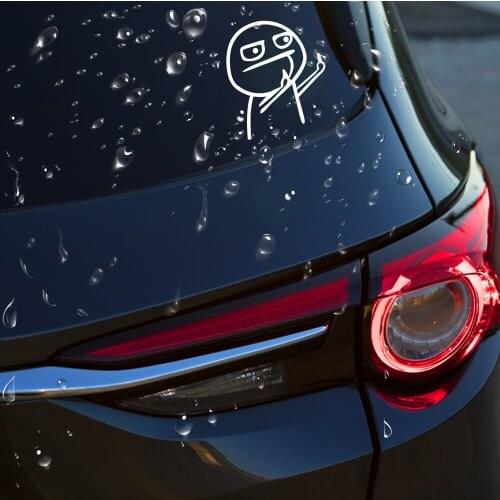 Car Cartoon Middle Finger Sticker For chevrolet spark cruze malibu onix colorado lacetti captiva aveo trax sonic silverado SS