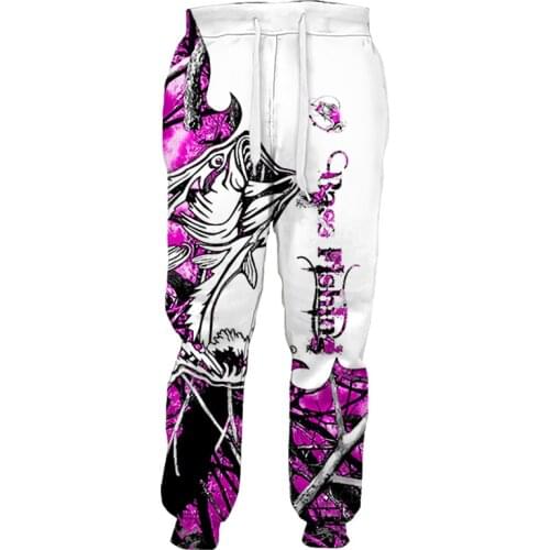 Newest Popular Fishing Art 3D Print Men Women Fashion Pants Harajuku Style Streetwear Autumn Casual Trousers PA013