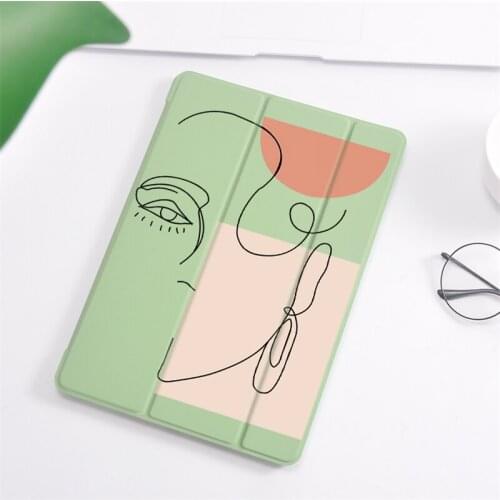 IPad Case For iPad Mini 5 Cases Soft Silicone Back Funda Protective Covers iPad 7th Generation Case Pro 11 2020 Human Graffiti