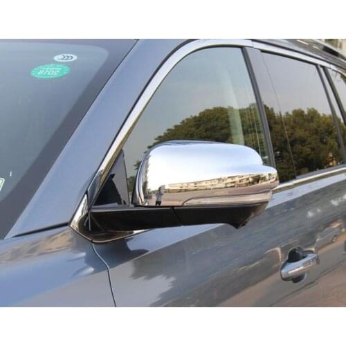 For Trumpchi GS8 ABS Chrome 2PCS Car Side Door Rearview Mirror Protect Frame Cover Trims Car Styling Accessories